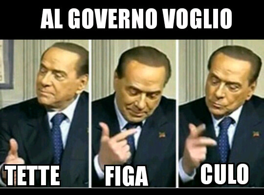 Silvio Berlusconi Facciabuco