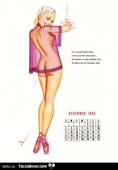 Calendario con sexy infermiera
