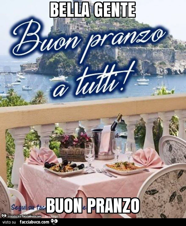 Bella gente buon pranzo