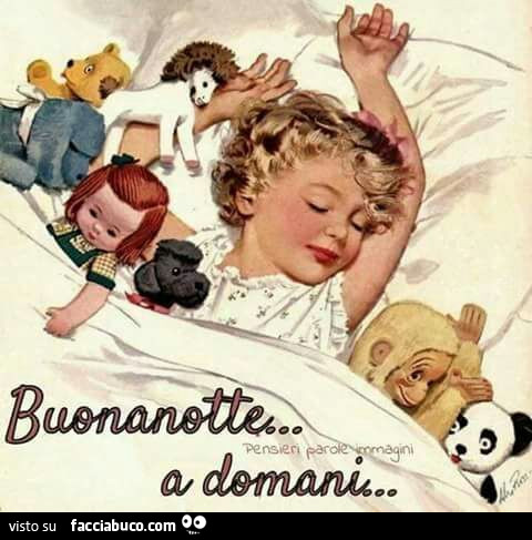 Buonanotte a domani