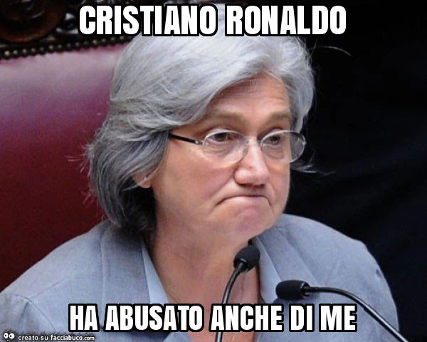 Cristiano ronaldo ha abusato anche di me