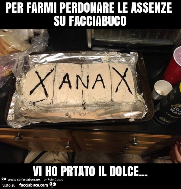 Per farmi perdonare le assenze su facciabuco vi ho prtato il dolce