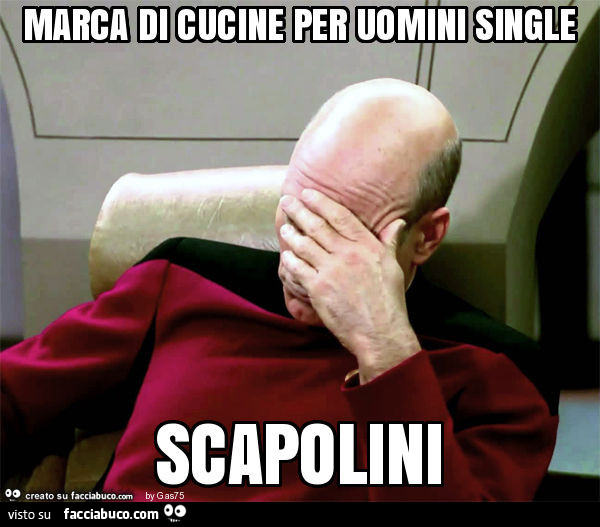 Marca di cucine per uomini single scapolini
