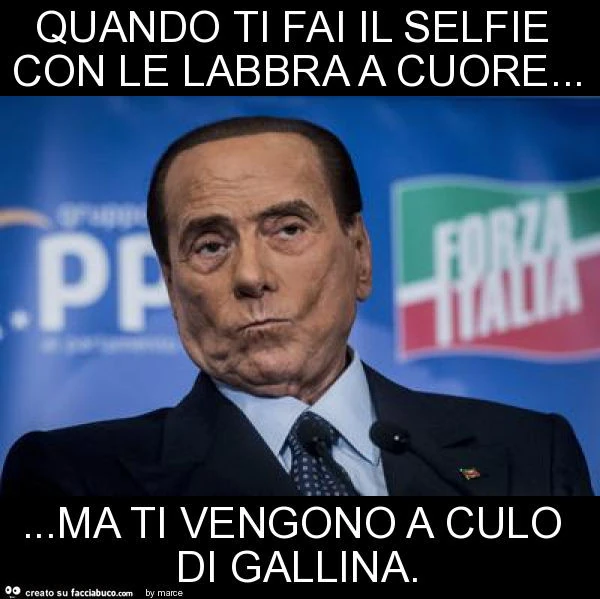 Quando ti fai il selfie con le labbra a cuore&hellip; ma ti vengono a culo di gallina