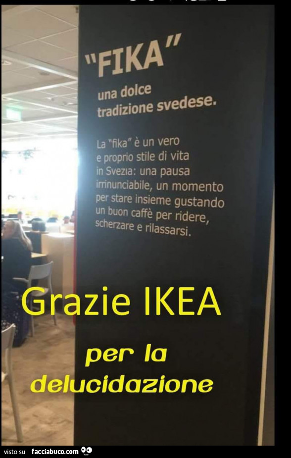 Fika una dolce tradizione svedese. Grazie Ikea per la delucidazione