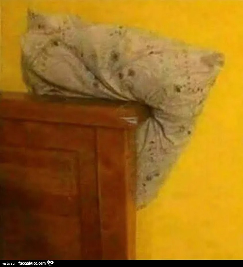 Cuscino contro la parete del letto