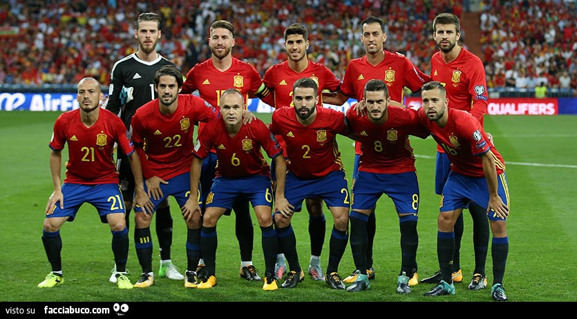 La formazione della Spagna ai Mondiali 2018
