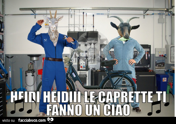 Heidi Heidi le caprette ti fanno un ciao