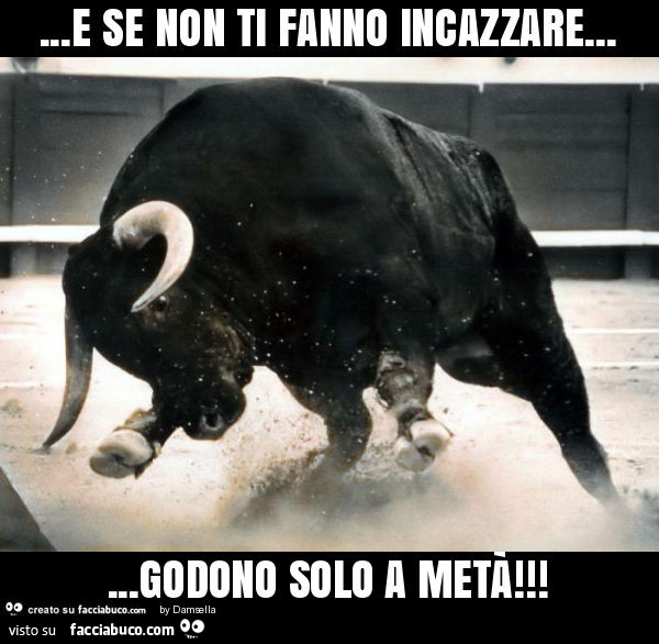 E se non ti fanno incazzare… godono solo a metà