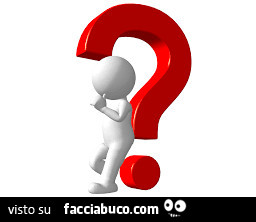 Omino con punto interrogativo