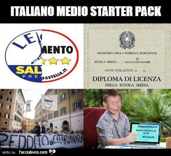 Italiano medio starter pack