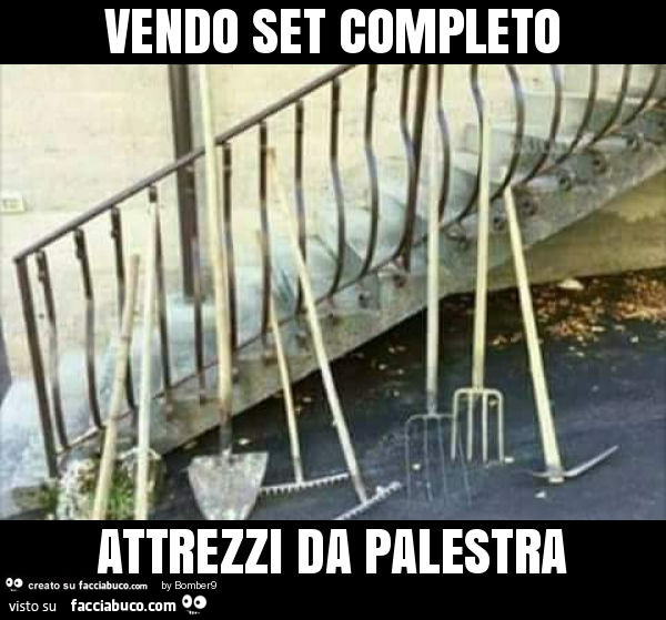 Vendo set completo attrezzi da palestra
