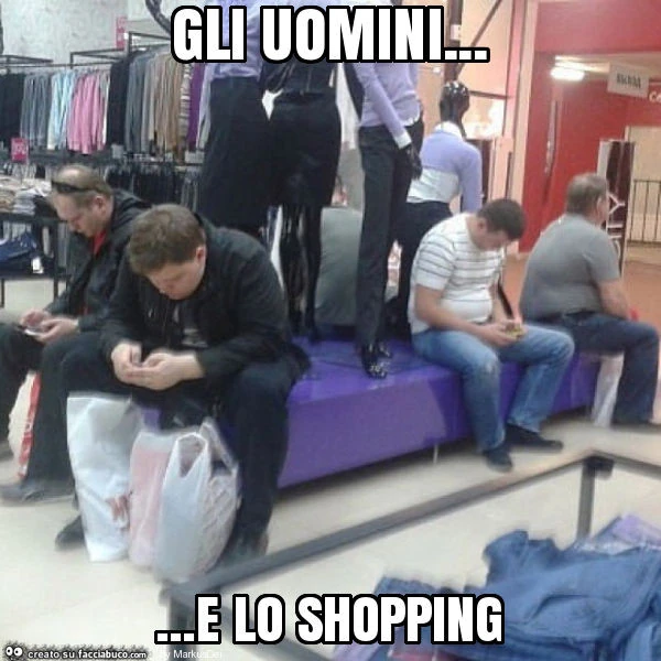Gli uomini&hellip; e lo shopping