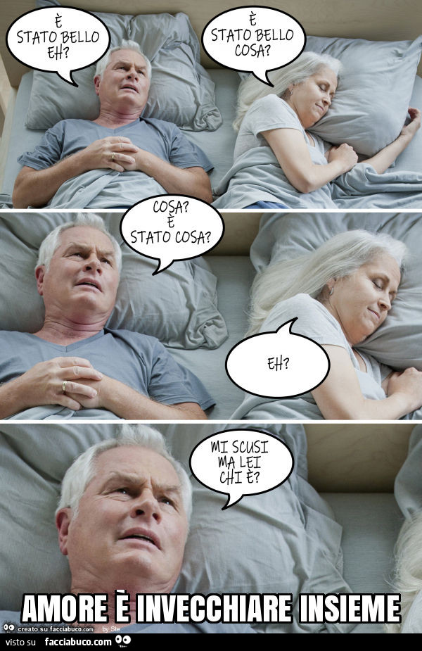 Amore è invecchiare insieme