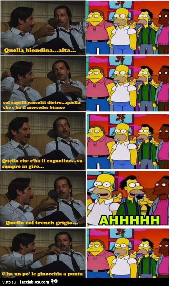 Quella biondina alta coi capelli raccolti dietro
