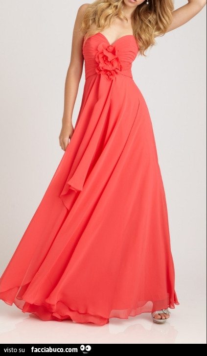 Vestito color corallo
