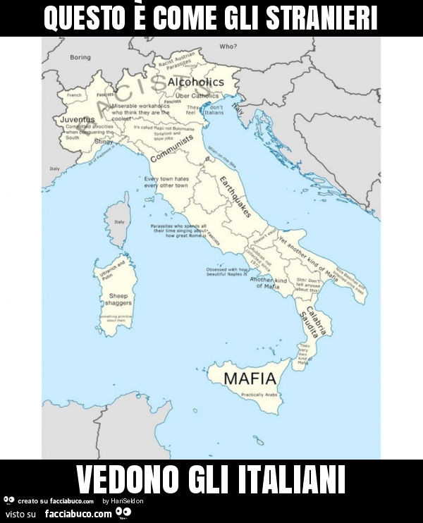 Questo è come gli stranieri vedono gli italiani