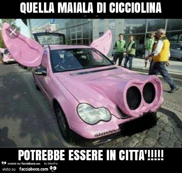 Quella maiala di cicciolina potrebbe essere in città