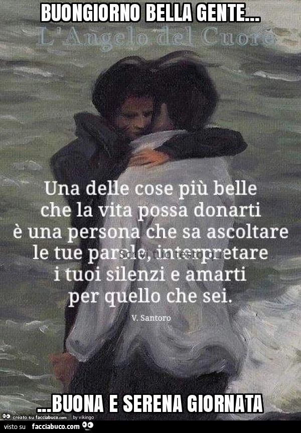 Buongiorno bella gente&hellip; buona e serena giornata
