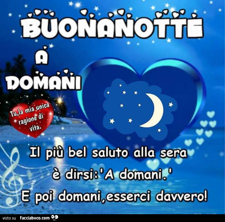 Buonanotte a domani