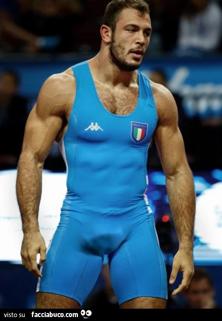Atleta italiano con il bozzo