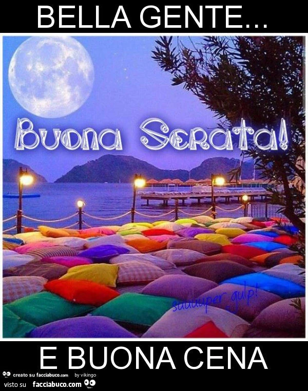 Bella gente&hellip; e buona cena