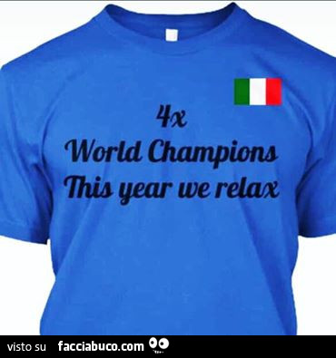 4x world champions this year we relax