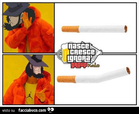 Sigaretta storta per Gigen