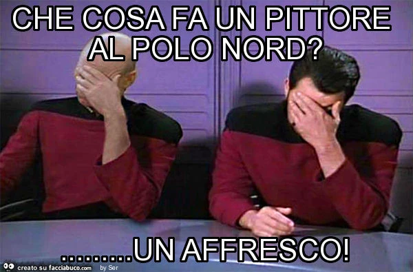 Che cosa fa un pittore al polo nord? &hellip; un affresco