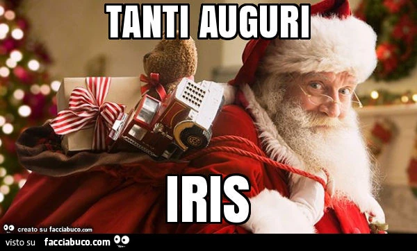 Tanti auguri iris - Facciabuco.com