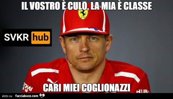 Il vostro è culo, la mia è classe cari miei coglionazzi