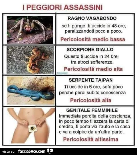 I peggiori assassini