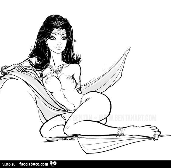 Disegno di donna nuda