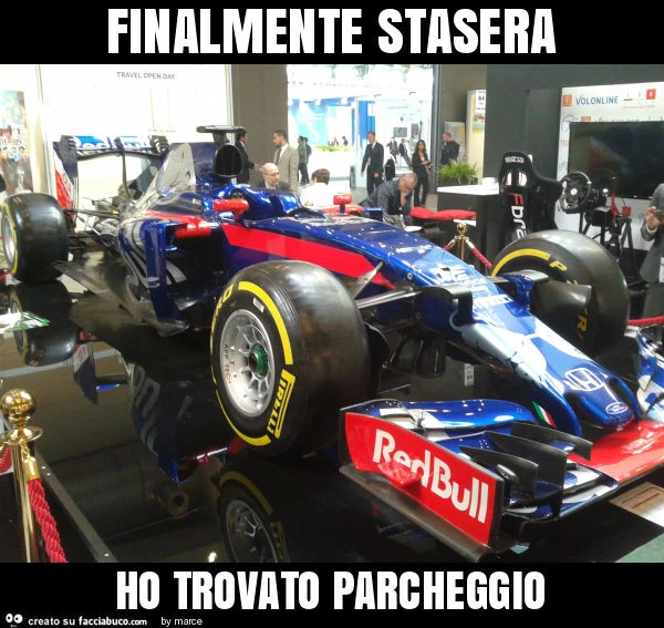 Finalmente stasera ho trovato parcheggio