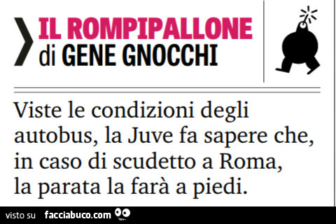 Il rompipallone di gene gnocchi