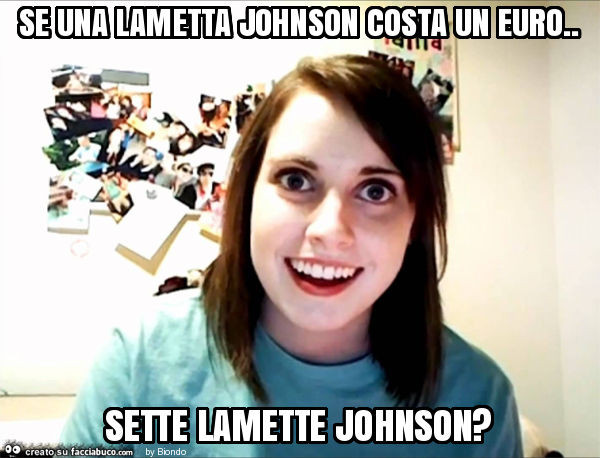 Se una lametta johnson costa un euro. Sette lamette johnson?