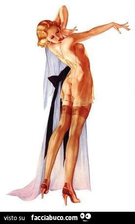 Nuda con vestaglia lunga trasparente