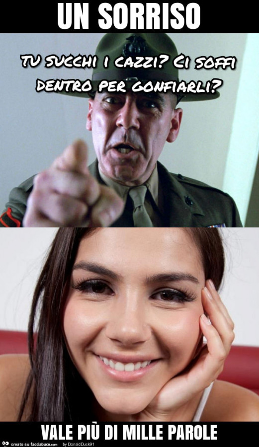 Un sorriso vale più di mille parole