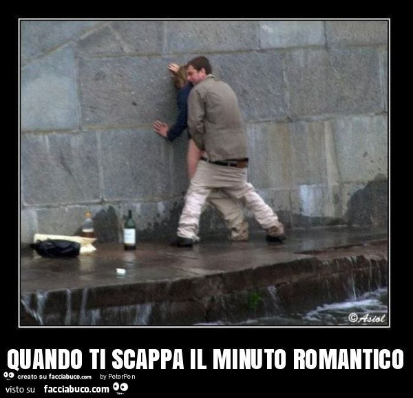 Quando ti scappa il minuto romantico