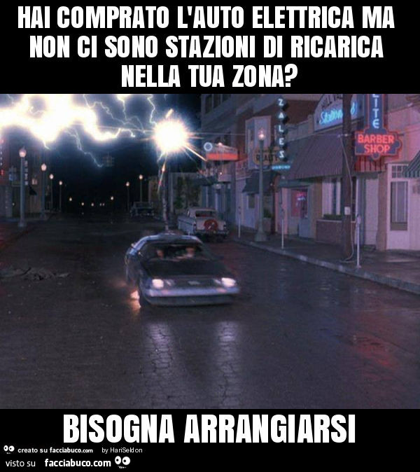 Hai comprato l'auto elettrica ma non ci sono stazioni di ricarica nella tua zona? Bisogna arrangiarsi