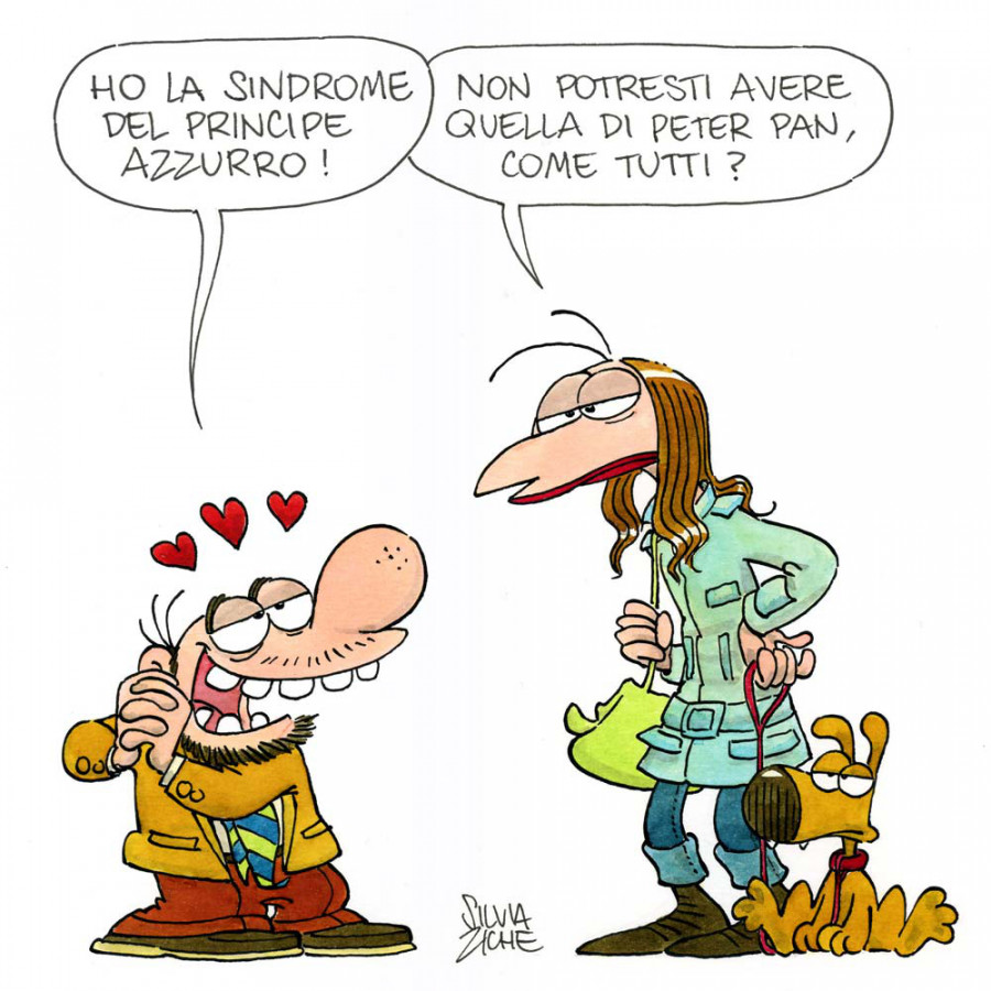 Ho la sindrome del principe azzurro! Non potresti avere quella di Peter Pan come tutti?