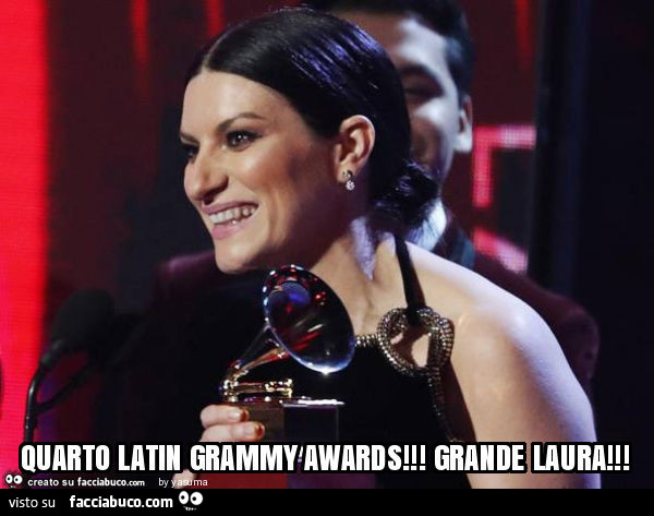 Quarto latin grammy awards! Grande laura