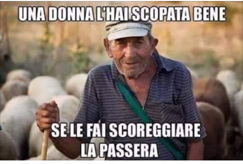 Una donna l' hai scopata bene se le fai scoreggiare la passera