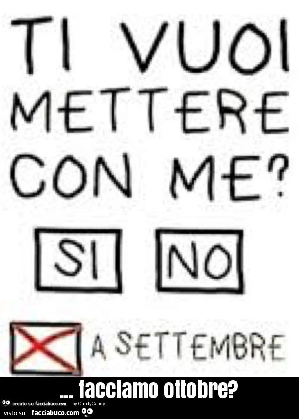 Facciamo ottobre?