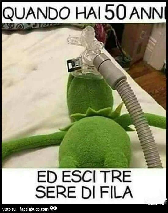 Quando hai 50 anni ed esci tre sere di fila