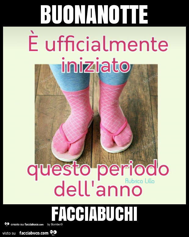 Buonanotte facciabuchi