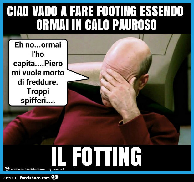 Ciao vado a fare footing essendo ormai in calo pauroso il fotting
