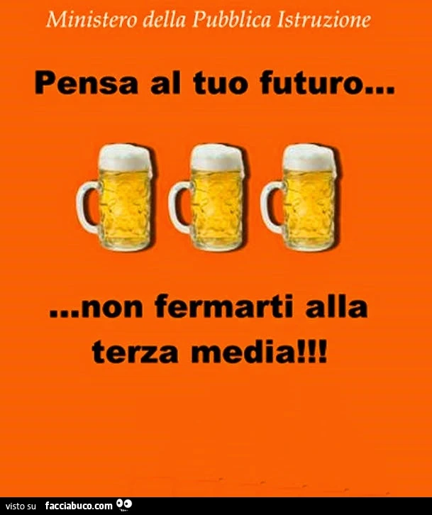 Pensa al tuo futuro&hellip; non fermarti alla terza media