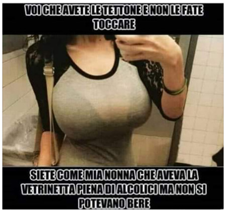 Voi che avete le tettone e non le fate toccare