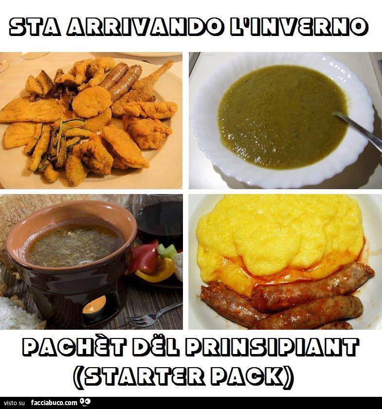 Sta arrivando l'inverno starter pack